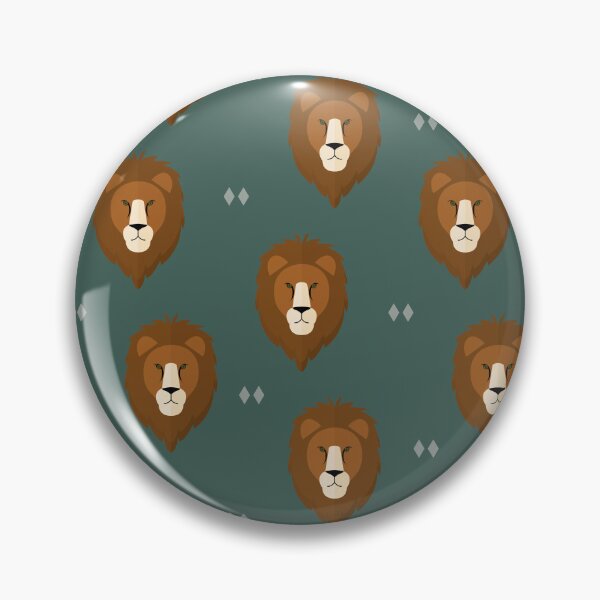 Item preview, Lion heads on green designed and sold by reneesillus.