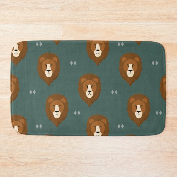 Item preview, Lion heads on green designed and sold by reneesillus.