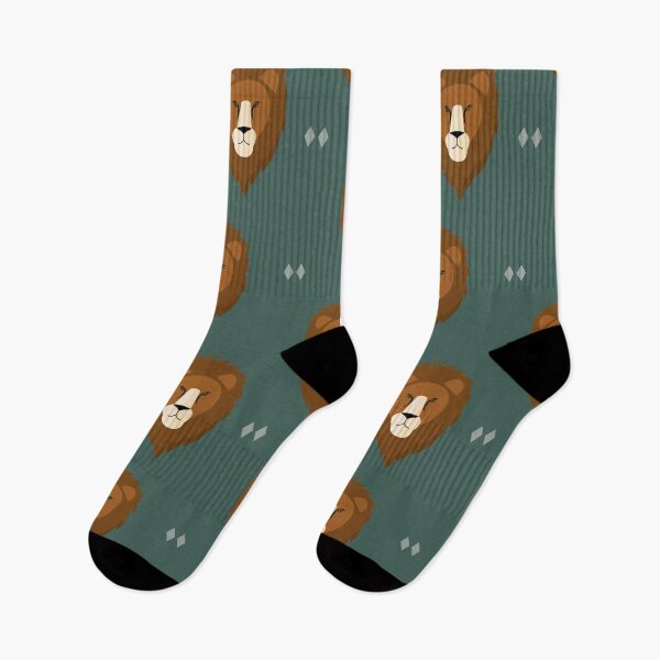 Item preview, Lion heads on green designed and sold by reneesillus.