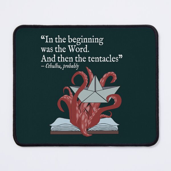 Item preview, Kraken Cthulhu Quote Dark Whimsical designed and sold by Inner_Layers.