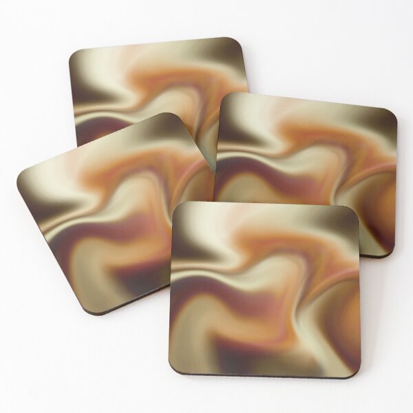 Item preview, Creamy Mocha Liquid Wave designed and sold by Happyabstract.
