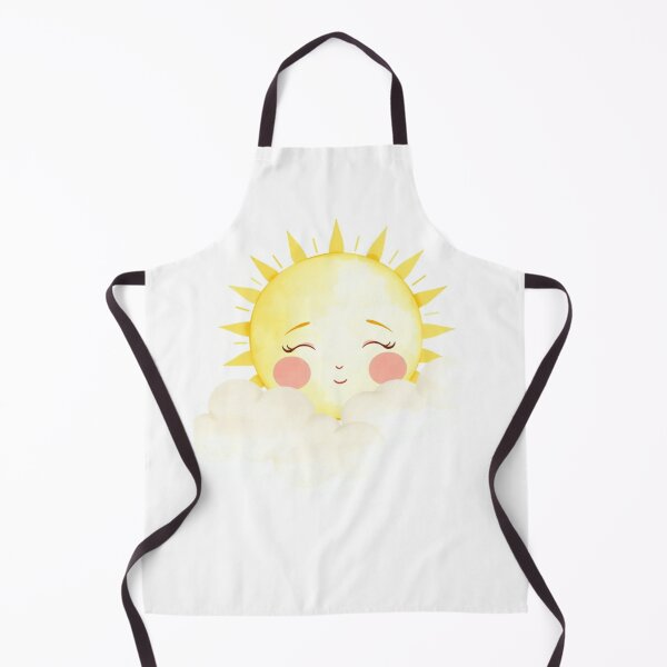 Item preview, Cute Watercolor Sun and Clouds Nursery Art designed and sold by Vida e Arte.