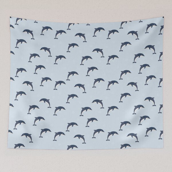 Item preview, Dolphins on blue designed and sold by reneesillus.