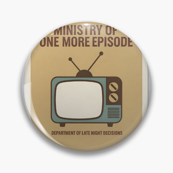 Item preview, Ministry of One More Episode Retro Poster designed and sold by PictorialWhimsy.