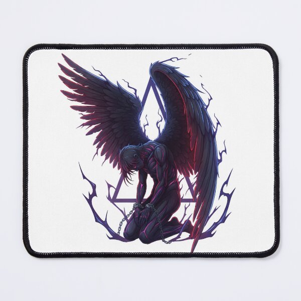 Item preview, Fallen Angel Neon Dark Art - Cyber Gothic Wings designed and sold by Exquisite Design Studio „Paculówka”.