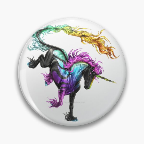Item preview, Vibrant Rearing Unicorn – Colorful Gradient Mane and Tail Fantasy Art designed and sold by RaresS.