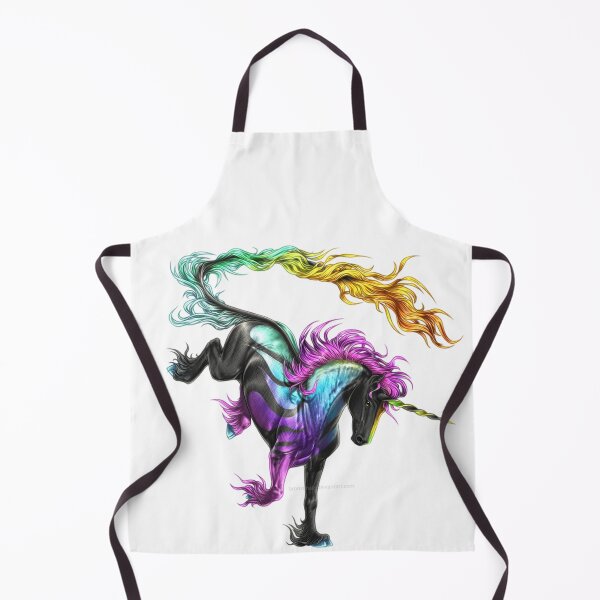 Item preview, Vibrant Rearing Unicorn – Colorful Gradient Mane and Tail Fantasy Art designed and sold by RaresS.