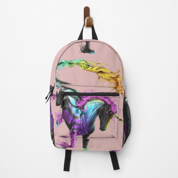 Item preview, Vibrant Rearing Unicorn – Colorful Gradient Mane and Tail Fantasy Art designed and sold by RaresS.