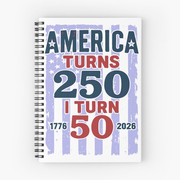 Item preview, America Turns 250 I Turn 50 Patriotic 50th Birthday designed and sold by giftfromheart.