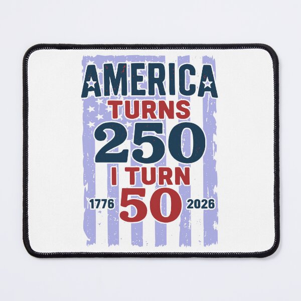Item preview, America Turns 250 I Turn 50 Patriotic 50th Birthday designed and sold by giftfromheart.