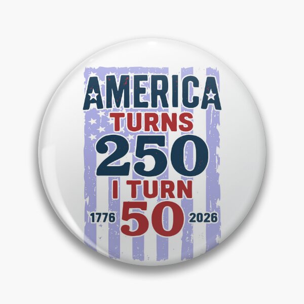 Item preview, America Turns 250 I Turn 50 Patriotic 50th Birthday designed and sold by giftfromheart.