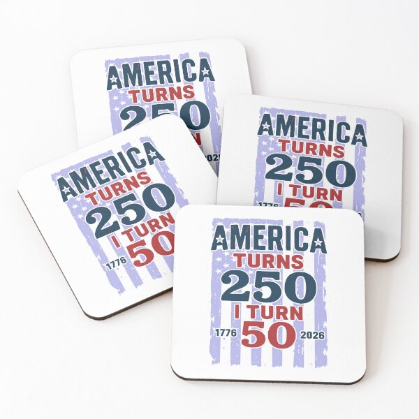 Item preview, America Turns 250 I Turn 50 Patriotic 50th Birthday designed and sold by giftfromheart.