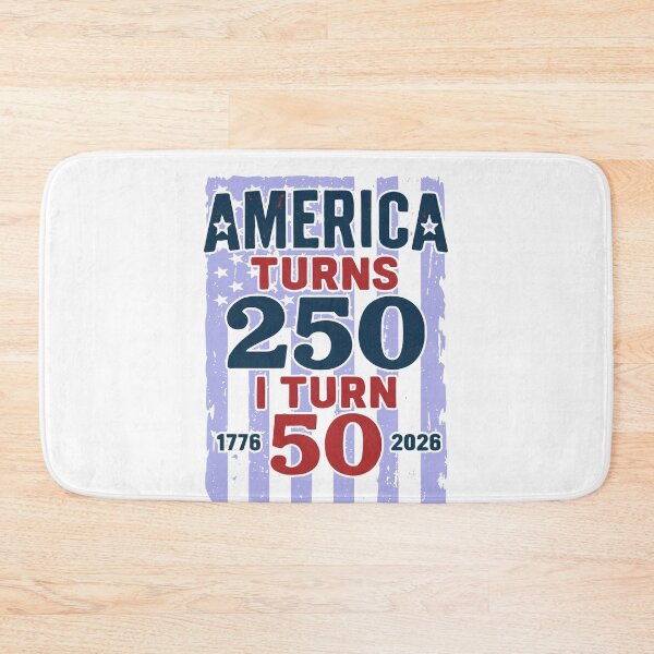 Item preview, America Turns 250 I Turn 50 Patriotic 50th Birthday designed and sold by giftfromheart.