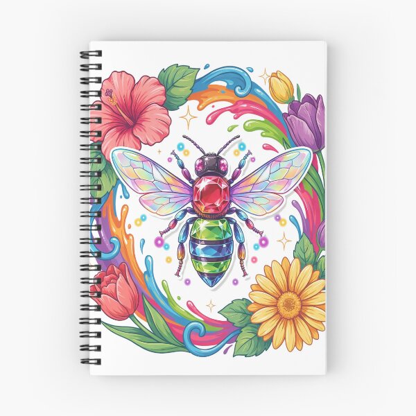 Item preview, Rainbow Crystal Bee Colorful Pollinator Art Design designed and sold by RBToper.