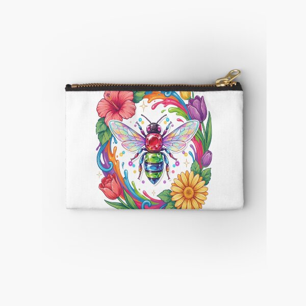 Item preview, Rainbow Crystal Bee Colorful Pollinator Art Design designed and sold by RBToper.