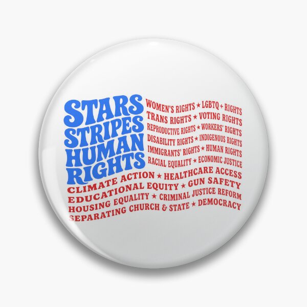 Item preview, Stars and Stripes and Human Rights USA Flag designed and sold by Streetshop79.