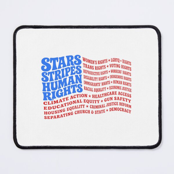 Item preview, Stars and Stripes and Human Rights USA Flag designed and sold by Streetshop79.