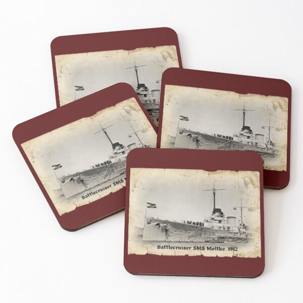Artikelvorschau, SMS Moltke Vintage Postkarte Art entworfen und verkauft von The store under the battleship :).