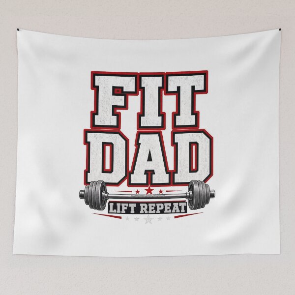 Item preview, Fit Dad Lift Repeat designed and sold by pirminio.