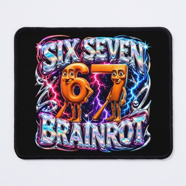 Item preview, Funny 67 Italian Brainrot Tung Tung Sahur Six Seven Meme Y2K designed and sold by Kitkin.