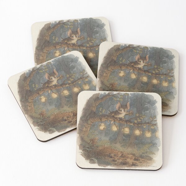 Item preview, Bat Folk: The Evening Lamplighter Storybook Art designed and sold by PictorialWhimsy.