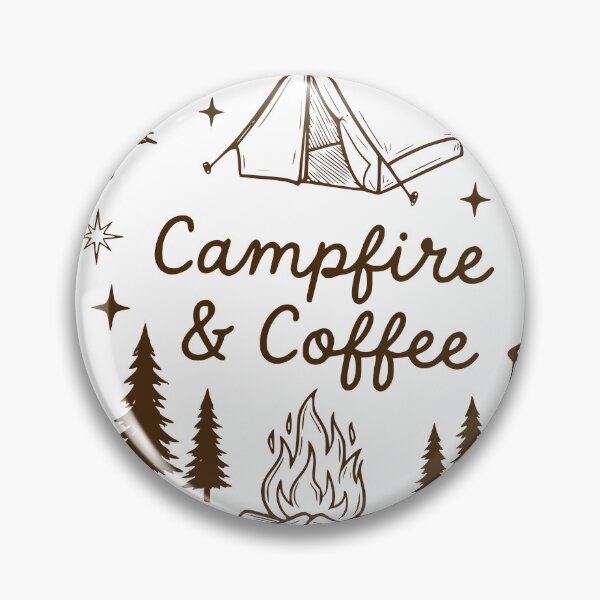 Item preview, Campfire Coffee Cozy Camping designed and sold by TeeVerse27.