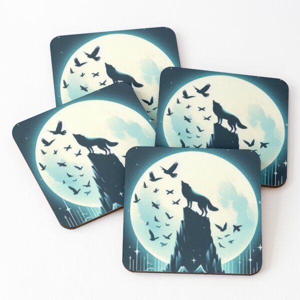 Item preview, Howl to the Moon – Mystical Wolf Design designed and sold by Dogandesighn.