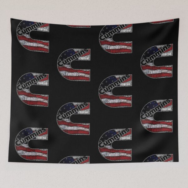Item preview, Cummins American Flag Word Cloud Graphic Art designed and sold by vincenttamelas.