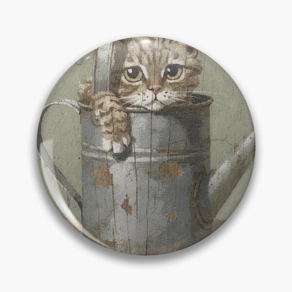 Item preview, Outraged Cornish Rex Cat Stuck in a Watering Can F designed and sold by PictorialWhimsy.