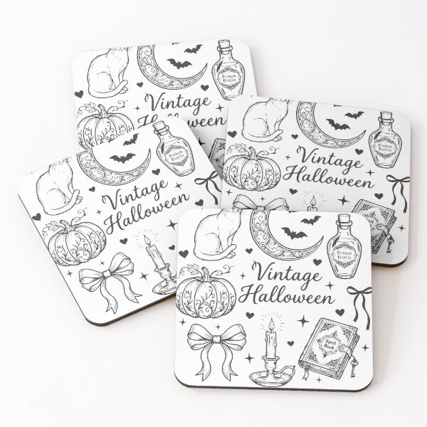 Item preview, Vintage Halloween Witch Magical Illustration Set designed and sold by TeeVerse27.
