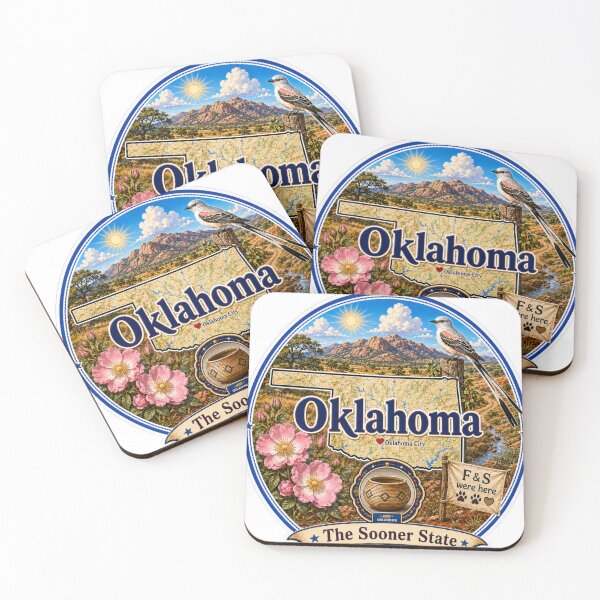 Item preview, Oklahoma - Collect America with Freckle and Spencer designed and sold by CollectrsCornr.