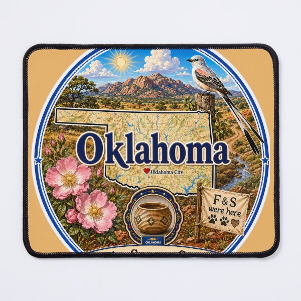 Item preview, Oklahoma - Collect America with Freckle and Spencer designed and sold by CollectrsCornr.
