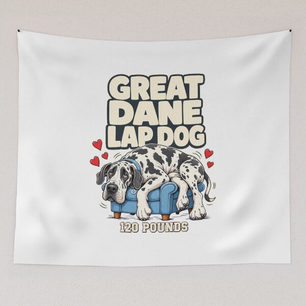 Item preview, Great Dane lapdog joke designed and sold by pirminio.
