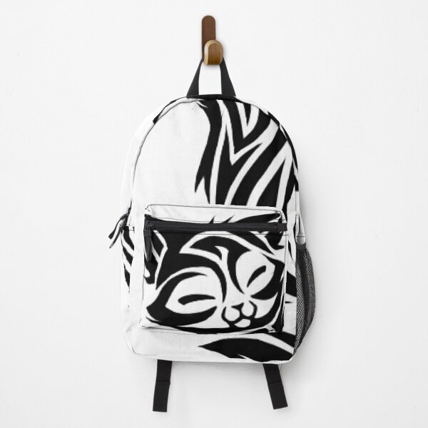 Item preview, Bold Black Tribal Cat – Stylized Feline Silhouette Tattoo Art designed and sold by RaresS.