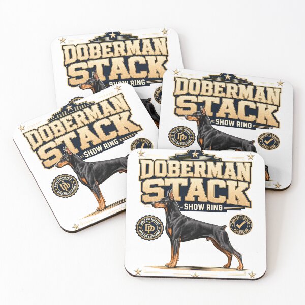 Item preview, Doberman Stack Showring motif designed and sold by pirminio.