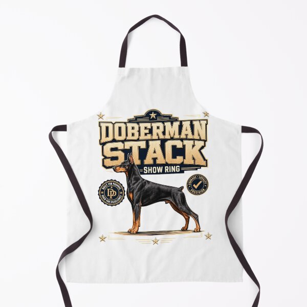 Item preview, Doberman Stack Showring motif designed and sold by pirminio.