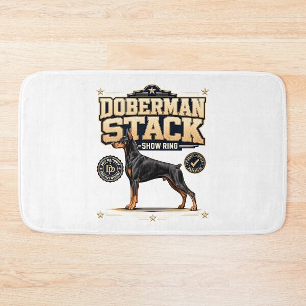 Item preview, Doberman Stack Showring motif designed and sold by pirminio.