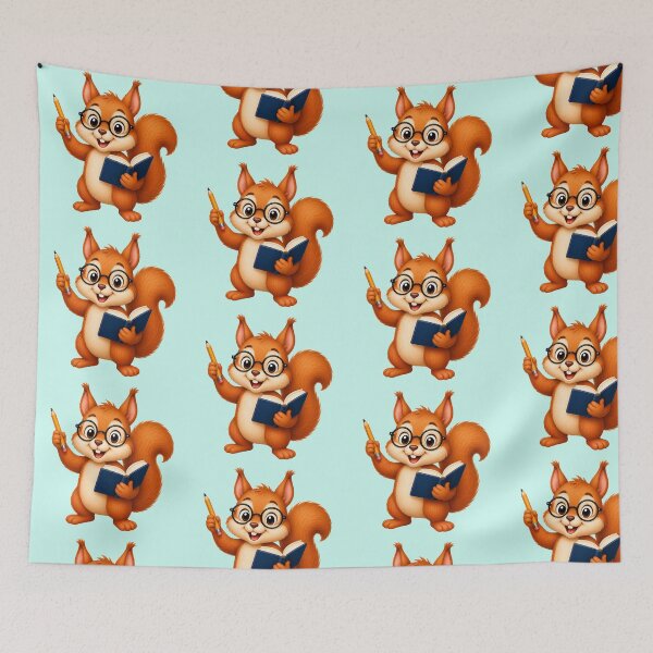 Item preview, Cute Squirrel Bookworm Student Reading Glasses Art designed and sold by Seculinator.