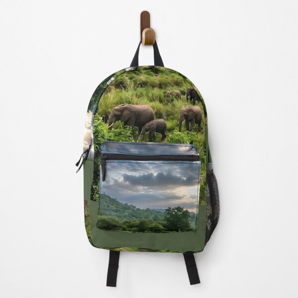 Item preview, African Elephant Herd at Sunset Valley designed and sold by SavannaCanvas.