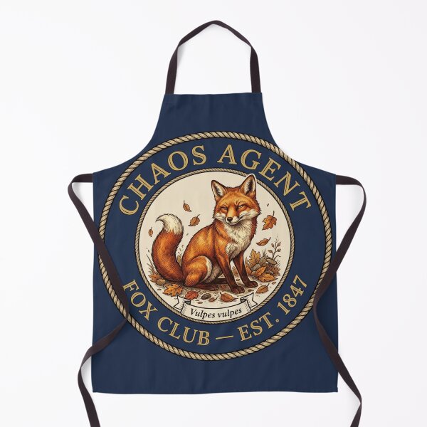 Item preview, Chaos Agent Fox Club European Wildlife Humor Badge designed and sold by CalmCapy Co.