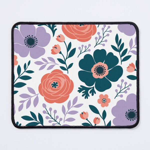 Item preview, Elegant Flat Anemones and Ranunculus Flowers Seamless Pattern Vector designed and sold by DiNata.
