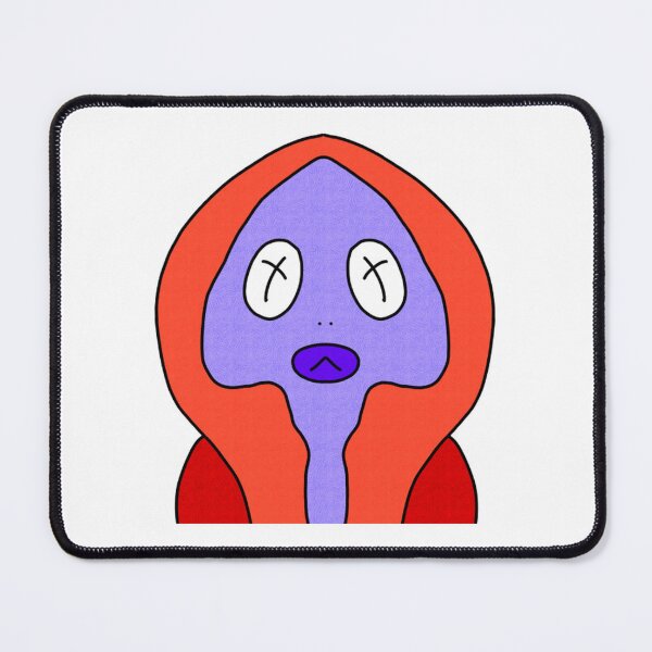 Item preview, Abstract Purple Character Red Hoodie Outsider Art designed and sold by Tkidredlii.