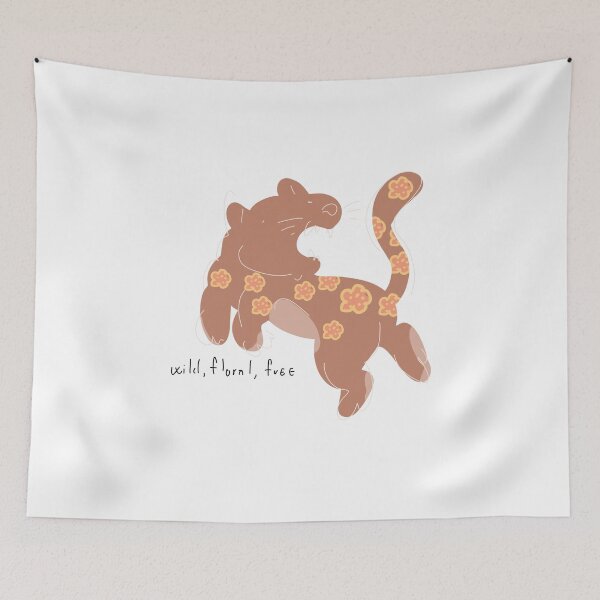 Item preview, Wild Floral Free Earthy Leopard Art designed and sold by PeaceTypo.