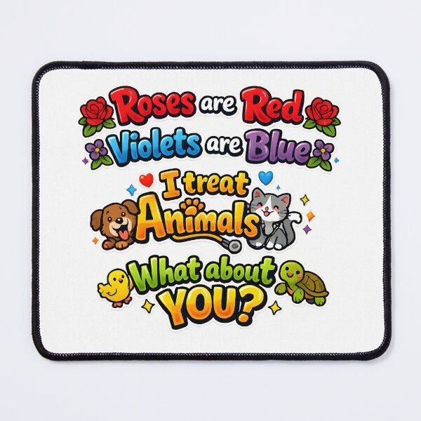Item preview, Roses Are Red Violets Are Blue I Treat Animals What About You? Funny Veterinarian Gift designed and sold by Bettybee00.