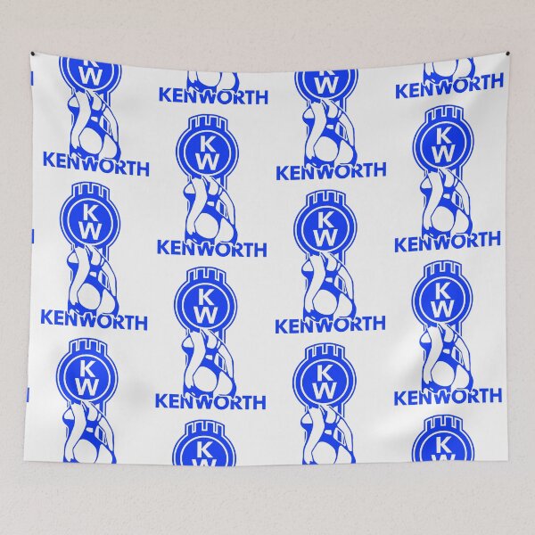 Item preview, Kenworth Truck Blue Skull Logo Grungy Edition designed and sold by vincenttamelas.