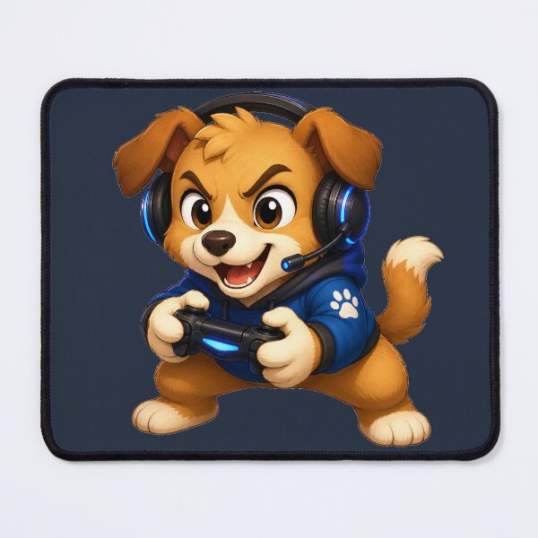 Item preview, Cute Puppy Gamer Blue Hoodie Controller designed and sold by Seculinator.