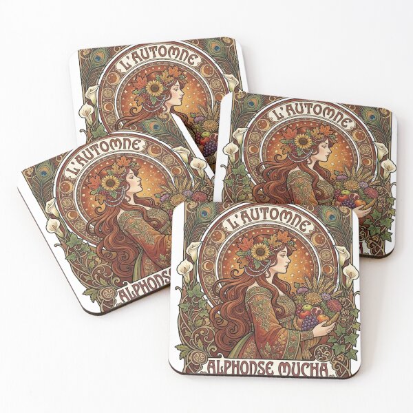 Item preview, mucha l'automne designed and sold by Plumcharmeurs.