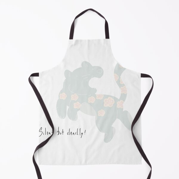Item preview, Silent But Deadly Pale Blue Floral Cougar designed and sold by PeaceTypo.