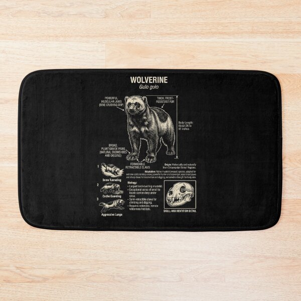 Item preview, Wolverine Scientific Anatomy Biology Animal Lover designed and sold by Kimberley King Art  King Art.