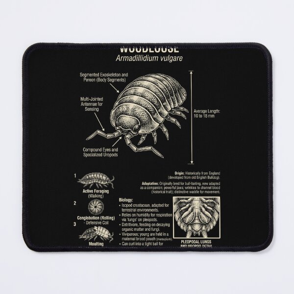 Item preview, Woodlouse Scientific Anatomy Biology Animal Lover designed and sold by Kimberley King Art King Art.